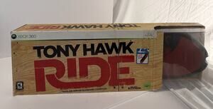 Tony Hawk Ride Xbox 360 Game + Wireless Skateboard Controller - New In Box